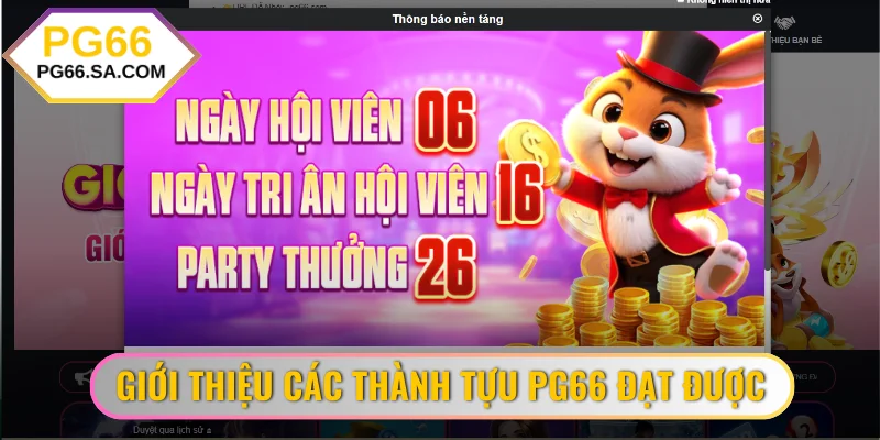 Giới thiệu các thành tựu đạt được của PG66